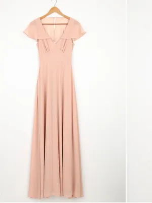 LULU's Chic Bridesmaid Prom Wedding Flowy Romantic Elegant Sexy Maxi Dress thumbnail 4