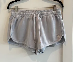 Playboy by Pacsun Bunny Sweat Shorts Light Periwinkle Size Medium Women's thumbnail 1