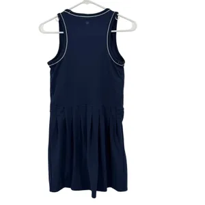 Yogalicious Swing Dress Womens S Navy Blue Nudetech Pleated Tennis Preppy thumbnail 5