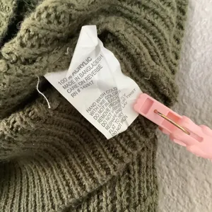 Mossy Green Cottagecore Goblincore Forest‎ Fairy Button Up Knitted Cardigan XS thumbnail 5