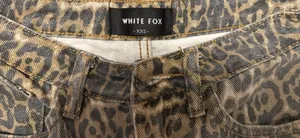 White Fox Leopard Low Rise Jeans thumbnail 2