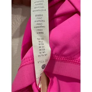 CRZ YOGA Butterluxe Racerback High Neck Longline‎ Sports Bras pink size xl thumbnail 6