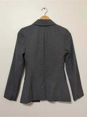 J. CREW Slim Single-Button Blazer Size 0 Women’s Gray Office Work Business thumbnail 6