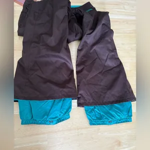 Burton the white collection da nag dry ride snow pants size medium brown teal thumbnail 9