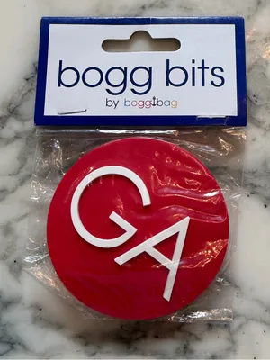 NWT Bogg Bag Bogg Bits GA Georgia Red White State Charm Accessory Rare thumbnail 1