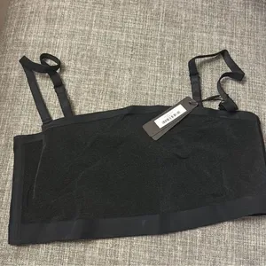 SHEER SCULPT BANDEAU color is onyx NWT SKIMS thumbnail 3