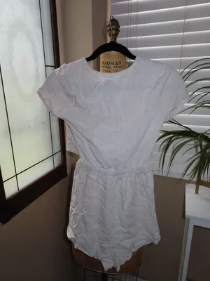 Princess Polly Ragnar Tie-Front Romper Beige thumbnail 5