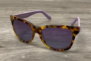 Just Cavalli Tortoiseshell Purple Cat Eye Sunglasses thumbnail 1