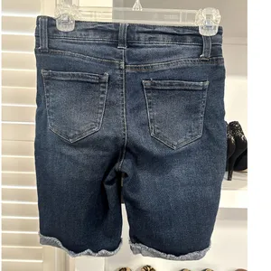 Vanilla Star Juniors Distressed Denim Burmuda Shorts 26/3 thumbnail 4