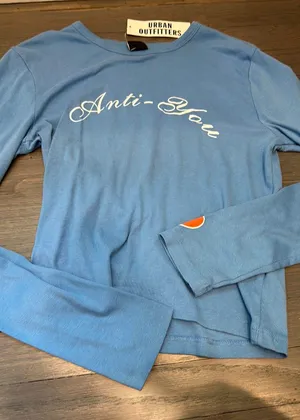 Urban Outfitters Blue Long Sleeve Top thumbnail 1