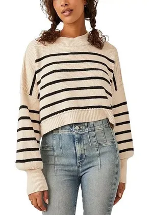 Free People Striped Easy Street Sweater thumbnail 1
