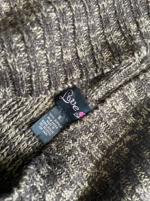 Love Culture Brown Marled Cable-Knit Short-Sleeve Sweater thumbnail 2