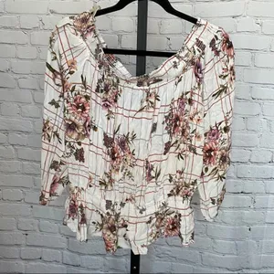 Gimmicks by BKE Cold Shoulder Front Tie Blouse thumbnail 4