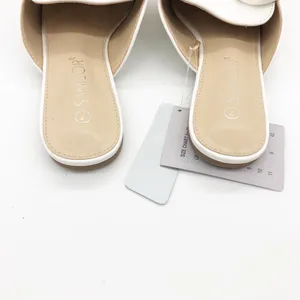 NWT Samilor White Bow Mule Sandal Flats Size 7 Bridal Round Toe Comfort thumbnail 6