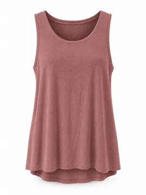 Athleta Well Rested Rib Sleep Tank Dusty Rose Pink Women’s Large thumbnail 2