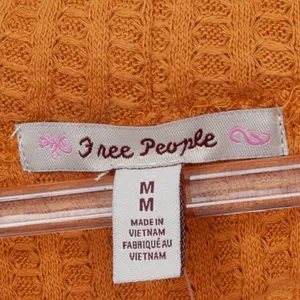 Free‎ People Juicy Long Sleeve Waffle Cowl Neck Top Size Medium NWT thumbnail 6