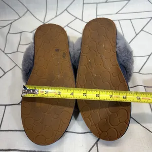 UGG Scuffette II Slippers Size 9 Navy Blue Grey Sheepskin Suede Mules 1106872 thumbnail 9