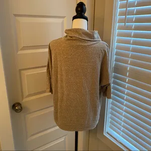 Old Navy || Tan cowl neck top thumbnail 2