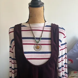 Boutique Boho Metal and Beads Necklace thumbnail 5