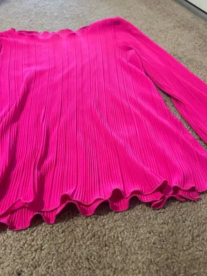 A New Day Fuchsia Ribbed Top thumbnail 4