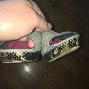 Kate Spade peep toe slingbacks Snake sole thumbnail 5