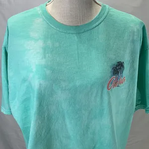 Disney LILO & Stitch Tie Dye Crew Neck Sea Green and White Crop Tee Size… thumbnail 3