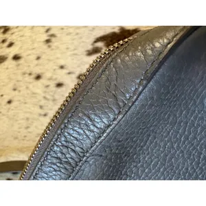 All Saints Captain Lea Leather Crossbody Bag In Gray thumbnail 12