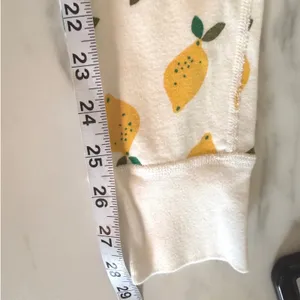 Hanna Andersson Womens Lemon Print‎ Organic Cotton Pajama Jogger Pants Small thumbnail 8