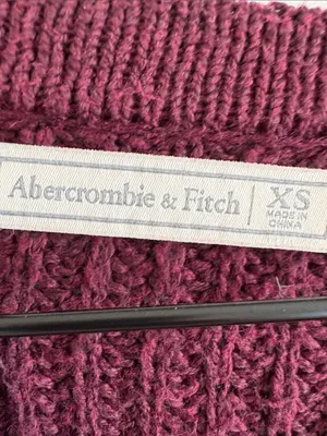 Abercrombie & Fitch Women's Crewneck Sweater - Plum thumbnail 3