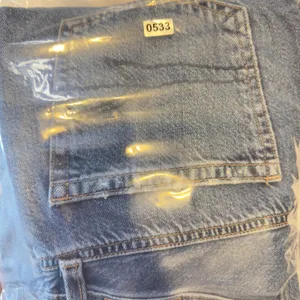 533 | American Eagle Low Rise Baggy Jean Lace Insert Flare Coquette Y2K 00 Short thumbnail 11