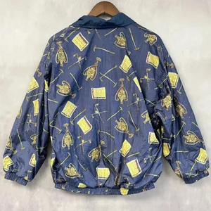 Vintage Slade Womens Windbreaker Jacket Size M Golf Boxy Retro 80s 90s Kitsch thumbnail 2