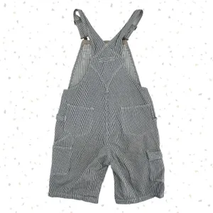 Duluth Trading Overall Shorts Railroad Engineer Striped 100% Cotton Workwear M thumbnail 2