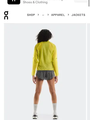 On Running Zero Jacket‎ Womens Large Lime Green NWT Packable Windbreaker thumbnail 3