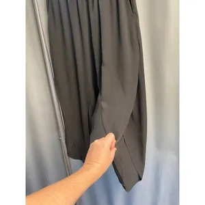 Show Me Your MuMu Pants Women Small Black Wide Leg Elastic Waist Regular Fit B76 thumbnail 2