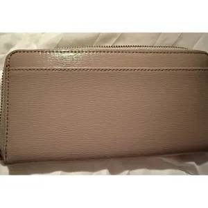 Kate Spade New York Crossgrain Leather Zip Around Wallet Dusty Rose Taupe thumbnail 6