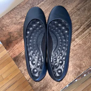 Walking Cradles Ballet‎ Flats Leather Navy Blue Comfort Shoes Women Size 7 W thumbnail 6