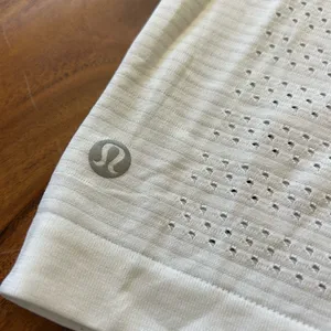 Lululemon Breeze By Short Sleeve Top in White thumbnail 6
