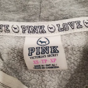 Victoria's Secret PINK Gray Full Zip Sweatshirt Size XS thumbnail 3