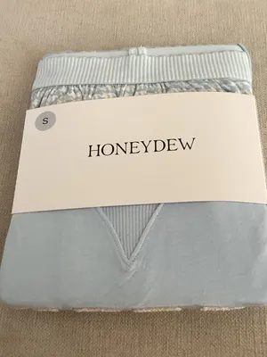 HONEYDEW IVY HOUNDSTOOTH SUGAR SWEETHEART SHORTIE SET, Blue Size Small, NEW tags thumbnail 4