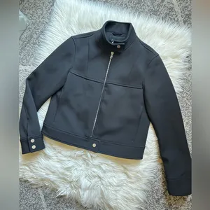ZARA neoprene zip jacket thumbnail 3