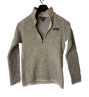 Patagonia Better Sweater 1/4 zip fleece pullover gray women's size XS thumbnail 1