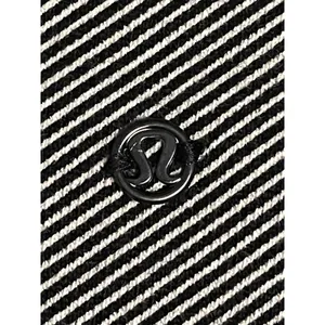 Lululemon Keep Up Crew Size 6 Black Stripe Cotton Fleece Athleisure Sweatshirt thumbnail 6
