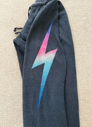 Aviator Nation Sweatpants Bolt Lightning thumbnail 1