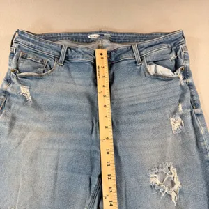 Old Navy Rockstar Super Skinny Mid-Rise Distressed Blue Jeans Womens 16 Ligh thumbnail 8