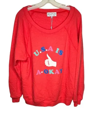 Wildfox USA Jumper Shirt‎ nwt thumbnail 1