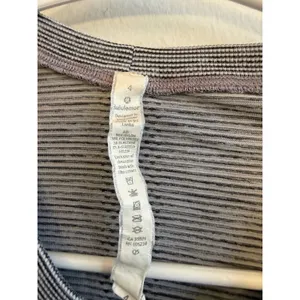 Lululemon Swiftly Tech Short Sleeve Crew Shirt‎ 4 Grey Black Striped Slim Fit thumbnail 4