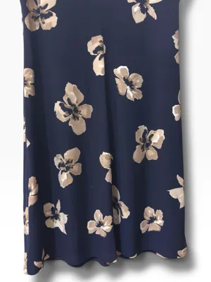 Tommy Hilfiger | NWOT Navy Cream Floral Print Sleeveless Shift Dress (Size 6) thumbnail 7