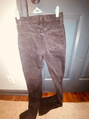 Abercrombie and fitch 90’s straight ultra high rise Jean black thumbnail 4