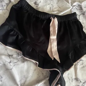 Victoria’s Secret black silky satin sleep / lounge shorts thumbnail 3