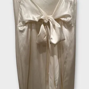 Reformation Sauvignon Silk Dress in Ivory Size 10 thumbnail 7